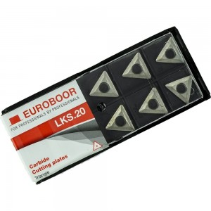Комплект сменных режущих пластин для фаскоснимателя B45 10 шт. EUROBOOR LKS.20