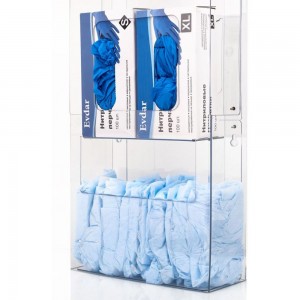 Органайзер для одноразовых СИЗ Evdar настенный, 2 упаковки перчаток, 2 вида СИЗ, маски, халаты O24010