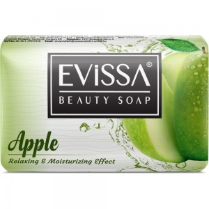 Туалетное мыло EVISSА в картонной упаковке, 100 гр., яблоко М4292