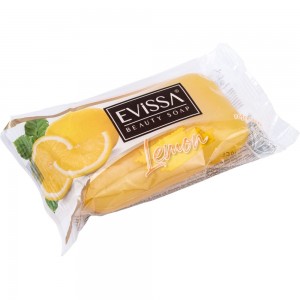  Глицериновое мыло EVISSА прозрачное, флоупак, 75 гр., Лимон М4476