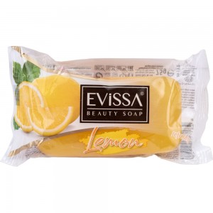  Глицериновое мыло EVISSА прозрачное, флоупак, 75 гр., Лимон М4476