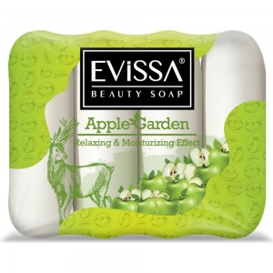 Туалетное мыло EVISSА ecopack 4x70 гр., яблоко М5084