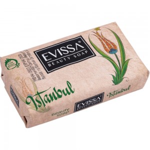  Парфюмированное туалетное мыло EVISSА с французскими отдушками в крафтовой бумаге, 140 гр, Стамбул М1765