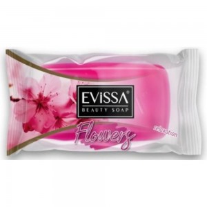  Глицериновое мыло EVISSА прозрачный флоупак, 75 гр. Цветочный сад М4483