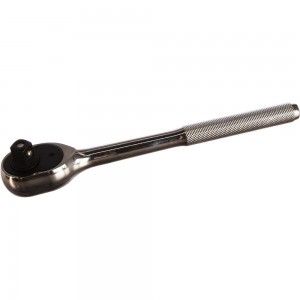 Трещотка с прямой рифленой металлической ручкой ЭВРИКА 1/2 72-зубцовая ER-91272