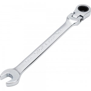 Комбинированный трещоточный шарнирный ключ 8мм на держателе ЭВРИКА ER-61008H