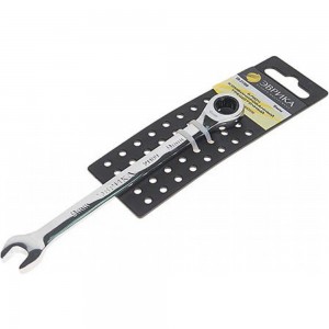 Комбинированный трещоточный ключ 9мм на держателе ЭВРИКА ER-21109H