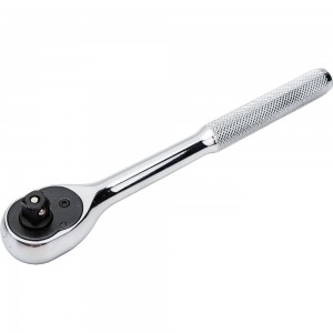 Трещотка с прямой рифленой металлической ручкой ЭВРИКА 3/8 72-зубцовая ER-93872