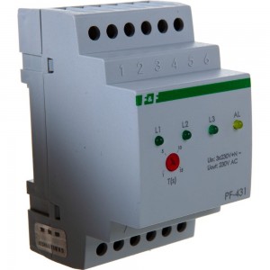 Автоматический переключатель фаз F&F PF-431, с приоритетной фазой EA04.005.001
