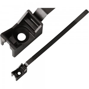 Ремешок-опора для труб и кабеля ЕВРОПАРТНЕР PRNT 16-32 черный, с шурупом и дюбелем, 30 шт. 3002 D