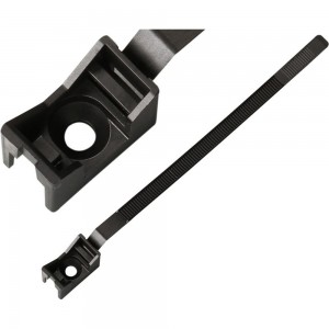 Ремешок-опора для труб и кабеля ЕВРОПАРТНЕР PRNT 32-60 черный, с шурупом и дюбелем, 25 шт. 2002 F