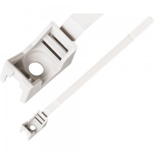 Ремешок-опора для труб и кабеля ЕВРОПАРТНЕР PRNT 16-32 белый, с шурупом и дюбелем, 200 шт. 86677