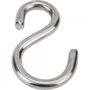 S-образный крюк ЕВРОПАРТНЕР асимметричный, 67х8х20х33, нержав. сталь, 2 шт. G2 9828 2