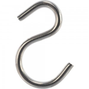 S-образный крюк ЕВРОПАРТНЕР асимметричный, 36х4х12х19, нержав. сталь, 2 шт. G2 9824 1