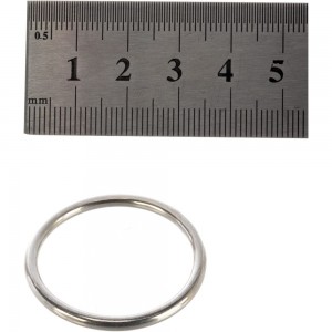 Кольцо ЕВРОПАРТНЕР D30 мм, h-3 мм, полированное, нержав. сталь, 2 шт. G1 0330