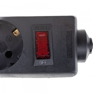 Сетевой фильтр ExeGate SP-5-10B 5 евро с заземлением, 10м, выключатель с подсветкой, черный 279181