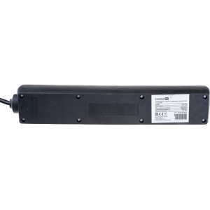 Сетевой фильтр ExeGate SP-5-10B 5 евро с заземлением, 10м, выключатель с подсветкой, черный 279181