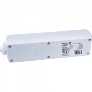 Сетевой фильтр ExeGate SP-3-1.8W 3 евро с заземлением, 1.8м, выключатель с подсветкой, белый 221178