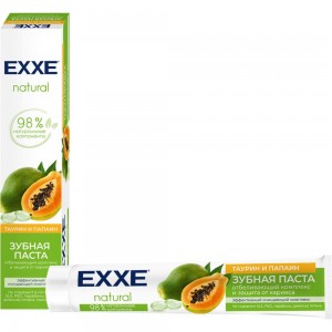 Зубная паста EXXE отбеливающая natural таурин и папаин, 75 мл 250637