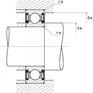 Радиальный шарикоподшипник F&D FUDA 6202-2RS сепаратор из листовой стали, двусторонние контактные уплотнения 15x35x11 6202_2RS