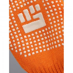 Плотные трикотажные перчатки Фабрика перчаток, с ПВХ, 10 класс, 6 нитей, оранжевые, р.L 6-10-2С-ОР-(L)