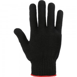 Плотные трикотажные перчатки Фабрика перчаток, с ПВХ, 10 класс, 6 нитей, черные, р.L 6-10-ПЛ-ЧЕР-(L)