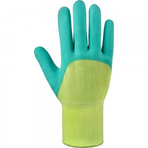 Нейлоновые перчатки Фабрика перчаток, вспененный полиуретан, салатовый ПЕР-САЛАТ-ВП-720