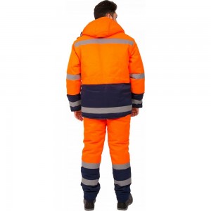 Зимний костюм ФАКЕЛ Дорожник оранжевый/темно-синий, размер 52-54, рост 170-176 87470081.005