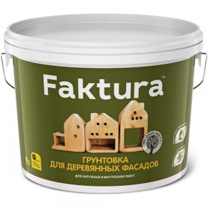Антисептическая грунтовка для деревянных фасадов FAKTURA ведро 9 л О02706