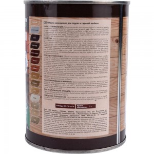 Колеруемое масло для террас и садовой мебели FARBITEX (махагон; 0.9 л) 4300005050