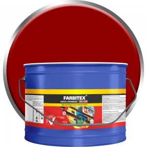 Алкидная эмаль FARBITEX ПФ-115 (красный; 10 кг) 4300005146