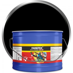 Алкидная эмаль FARBITEX ПФ-115 (черный; 10 кг) 4300005159