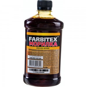 Морилка Farbitex (деревозащитная; водная; 0,5 л; красное дерево) 4100008061