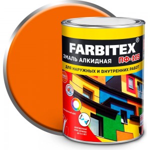 Алкидная эмаль FARBITEX ПФ-115 (персиковый; 0.8 кг) 4300006001