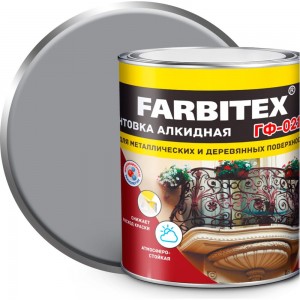 Грунтовка FARBITEX ГФ-021 (серый; 1.8 кг) 4300006016