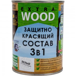 Защитно-красящий состав 3в1 FARBITEX EXTRA (белый; 0.8 л) 4300007386