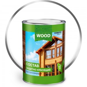 Защитно-красящий состав для древесины FARBITEX (быстросохнущий; бесцветный; 0.75 л) 4300008466