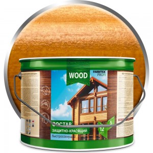 Защитно-красящий состав для древесины FARBITEX (быстросохнущий; калужница, 0.75 л) 4300008474