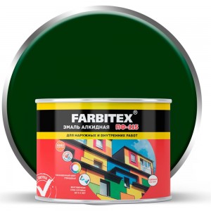 Алкидная эмаль FARBITEX ПФ-115 (зеленый; 0.4 кг) 4300009074