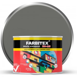 Алкидная эмаль FARBITEX ПФ-115 (светло-серый; 0.4 кг) 4300009077