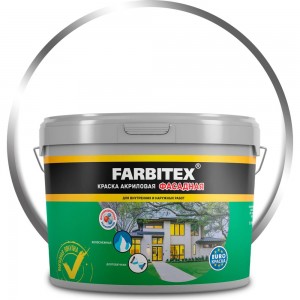 Акриловая фасадная краска Farbitex 13 кг 4300001556