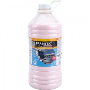 Грунтовка FARBITEX (акриловая; глубокого проникновения; 3 кг) 4300001558