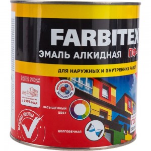 Алкидная эмаль FARBITEX ПФ-115 (белый; 2.7 кг) 4300001581