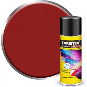 Акриловая эмаль Farbitex аэрозоль, 520 мл, RAL 3011 красно-коричневый 4100008932