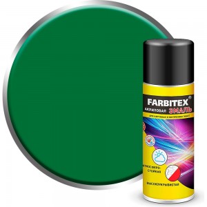 Акриловая эмаль Farbitex аэрозоль, 520 мл, RAL 6029 зеленая мята 4100008938