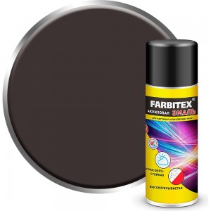 Акриловая эмаль Farbitex аэрозоль, 520 мл, RAL 8019 серо-коричневый 4100008944