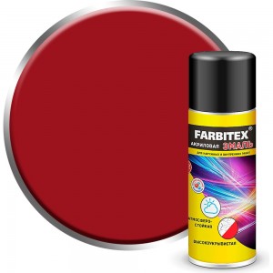 Акриловая эмаль Farbitex аэрозоль, 520 мл, RAL 3003 рубиново-красный 4100008929