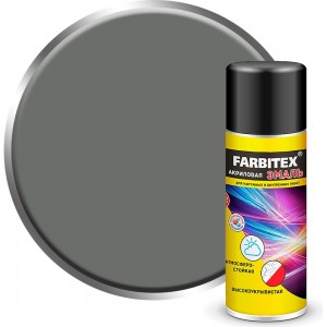 Акриловая эмаль Farbitex аэрозоль, 520 мл, RAL 7005 мышино-серый 4100008940