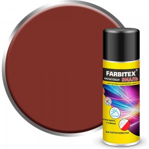 Акриловая эмаль Farbitex аэрозоль, 520 мл, RAL 3009 оксидно-красный 4100008931