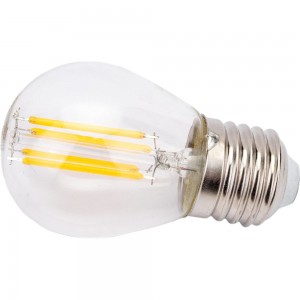 Светодиодная нитевидная лампа Фарлайт прозрачная, шар G45 11Вт 2700К Е27 FAR000128